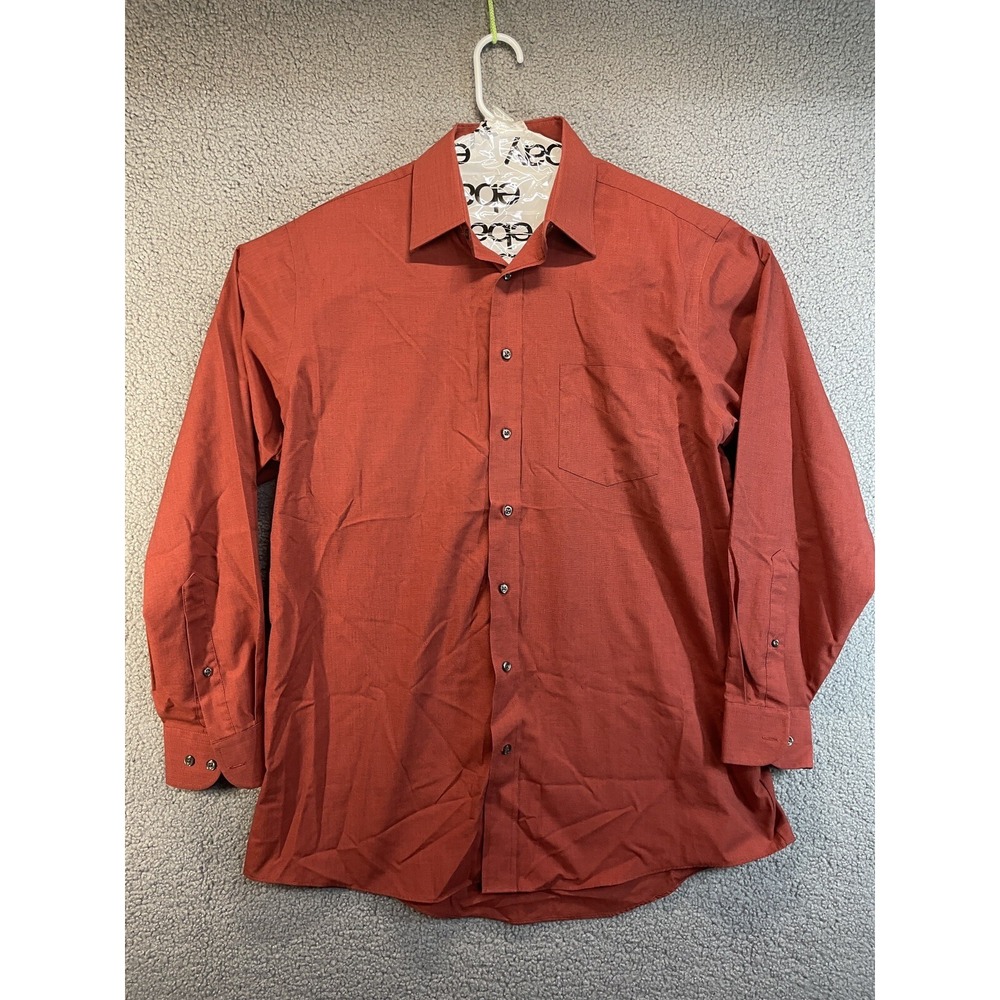 Stafford Men's Dress Shirt Cotton Blend Sz 16 1/2 34-35 Red